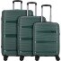  Travel Line 4300 4 wielen Kofferset 3-delig variant dark green