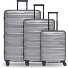  Travel 4-wiel kofferset, 3-delig, met rekbare vouw variant arctic silver metallic