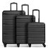  Munich 4.0 4-wiel kofferset, 3-delig met stretchvouw variant black dull