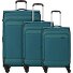 Travel Line 9504 4 wielen Kofferset 3-delig met uitbreidingsplooi variant petrol Travel Line 9504 4 wielen Kofferset 3-delig met uitbreidingsplooi variant petrol