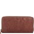 Leren portemonnee 19,5 cm variant grau-braun Leren portemonnee 19,5 cm variant grau-braun
