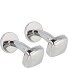 Essentials Manchetknopen Messing 1 cm variant silber Essentials Manchetknopen Messing 1 cm variant silber