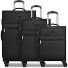  Valencia Soft 4 wielen Kofferset 3-delig met uitbreidingsplooi variant black