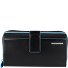  Blauwe Vierkante Portemonnee RFID Leer 17,5 cm variant schwarz