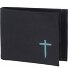 New Cryptan Portemonnee RFID-bescherming 8.5 cm variant schwarz-freedom cross cyan