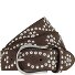  Studded belt Leder variant dark taupe | 85 cm
