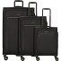  Travel Line 9704 4 wielen Kofferset 3-delig met uitbreidingsplooi variant black