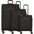 Travel Line 9704 4 wielen Kofferset 3-delig met uitbreidingsplooi variant black Travel Line 9704 4 wielen Kofferset 3-delig met uitbreidingsplooi variant black