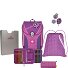 ErgoFlex Max Schooltas set 5-delig variant purple dots ErgoFlex Max Schooltas set 5-delig variant purple dots