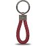  Keyring Sleutelhanger Leer 10 cm variant carmine red
