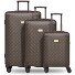  Palermo 4 wielen Kofferset 3-delig variant Dark Brown