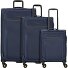  Travel Line 9704 4 wielen Kofferset 3-delig met uitbreidingsplooi variant dark blue