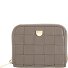  Woven Portemonnee Leder 10 cm variant taupe