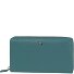  Sponsachtige portefeuille leer 19 cm variant petrol