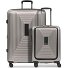  Essentials 14 4-wiel kofferset 2 stuks laptopvak met rekbare vouw variant coffee grey metallic