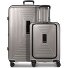  Essentials 14 4-wiel kofferset 2 stuks laptopvak met rekbare vouw variant coffee grey metallic