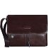 Blauwe vierkante Messenger Leer 37 cm Laptop Compartiment variant mahagonibraun