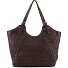  Calm Weave Shopper Tas Leder 45 cm variant dark chocolate