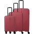  Air Stripe 4 wielen Kofferset 3-delig met uitbreidingsplooi variant red