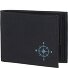  New Cryptan Portemonnee RFID-bescherming 8.5 cm variant schwarz-windrose 2.0 cyan