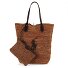 Raffia Shopper Tas 46 cm variant toasted almond-chocolate Raffia Shopper Tas 46 cm variant toasted almond-chocolate