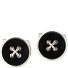 Essentials Manchetknopen Messing 1,8 cm variant black Essentials Manchetknopen Messing 1,8 cm variant black