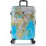 Black Camo 4 wielen Trolley M 66 cm met uitbreidingsplooi variant world map Black Camo 4 wielen Trolley M 66 cm met uitbreidingsplooi variant world map