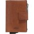  Loreto C-Four Kredietkaart etui RFID-bescherming Leer 7 cm variant darkbrown