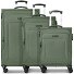  Melbourne 3.0 4-wiel kofferset, 3-delig, met rekbare vouw variant olive