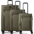  Travel Line 9704 4 wielen Kofferset 3-delig met uitbreidingsplooi variant olive