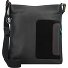  Schoudertas leer 22 cm variant  black/pace