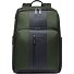  Korte reisrugzak leer 43 cm laptopvak variant green