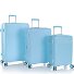  Pastel 4 wielen Kofferset 3-delig met uitbreidingsplooi variant blue