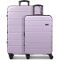  Miami-kofferset met 4 wielen, maten S en L, met uitbreidingsplooi variant lilac