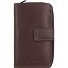  Donna Giulia Leren Portemonnee 10,5 cm variant dunkelbraun