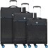  Crosslite 4 wielen Kofferset 3-delig met uitbreidingsplooi variant nero
