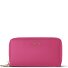  Bologna Leer XL Dubbele Zip-Around Portemonnee RFID Leer 20 cm variant hot pink