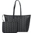 Monogram Zely Shopper Tas 37 cm variant mono noir beige Monogram Zely Shopper Tas 37 cm variant mono noir beige