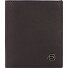  Black Square Kredietkaart etui RFID-bescherming Leer 9 cm variant dark brown