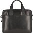  Romano Koffer Leer 38 cm Laptop compartiment variant schwarz