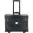 Leren pilotenkoffer met 2 wielen en 48 cm laptopvak variant schwarz Leren pilotenkoffer met 2 wielen en 48 cm laptopvak variant schwarz