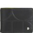  Up Portemonnee RFID-bescherming Leer 11 cm variant black-bright yellow
