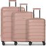South Dakota 4 wielen Kofferset 3-delig met uitbreidingsplooi variant rose gold South Dakota 4 wielen Kofferset 3-delig met uitbreidingsplooi variant rose gold