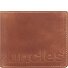 Hunter Matte portemonnee leer 12 cm variant vintage tan logoprint Hunter Matte portemonnee leer 12 cm variant vintage tan logoprint