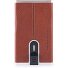  Zwart Vierkant Creditcardetui RFID Leer 6 cm variant cuoio