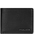  Portemonnee RFID leer 12 cm uitklapbaar met ritsvak variant black