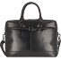  Romano Koffer Leer 40 cm Laptop compartiment variant schwarz