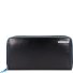 Blauwe Vierkante Portemonnee RFID Leer 19 cm variant schwarz Blauwe Vierkante Portemonnee RFID Leer 19 cm variant schwarz