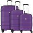  Paradise 4 wielen Kofferset 3-delig variant aubergine