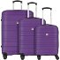  Paradise 4 wielen Kofferset 3-delig variant aubergine